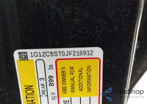 2018 Chevrolet Malibu 1Fl из США, поврежденный, VIN 1G1ZC5ST0JF216912